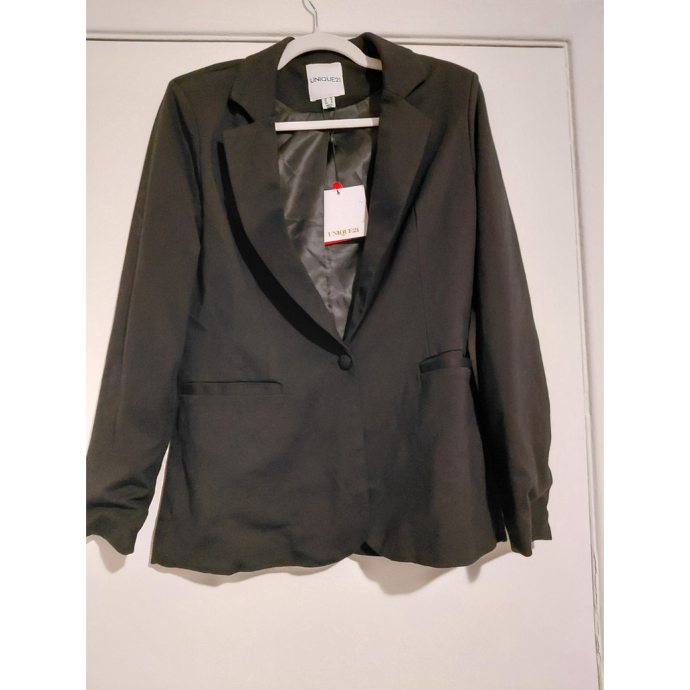 Women's Unique21 Chic Black Blazer Size 6 NWT